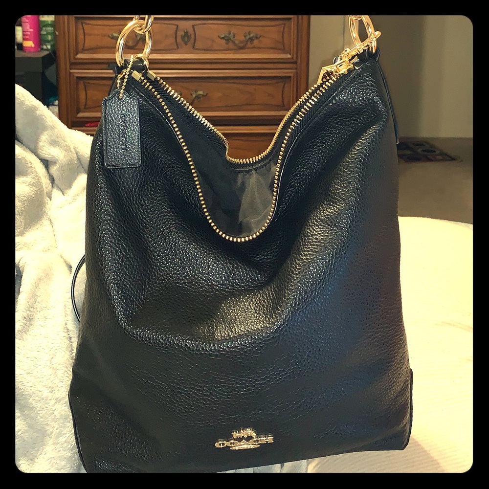 NWOT Black Coach Abby Duffle!